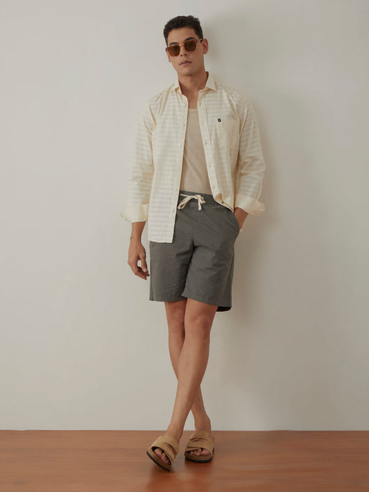 Beige Stripes Shirt