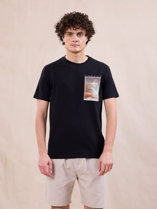 Black Graphic Print T-Shirt