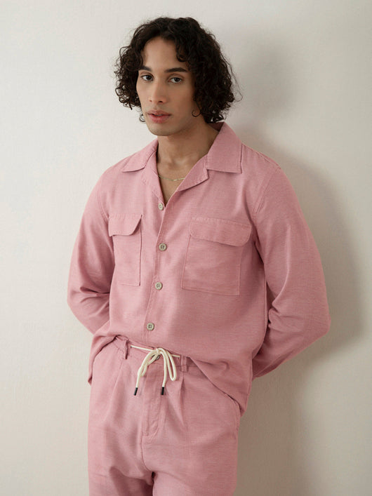 Pink Plain Summer Jacket