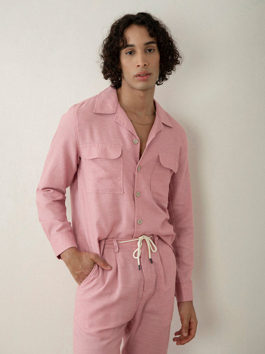 Pink Plain Summer Jacket