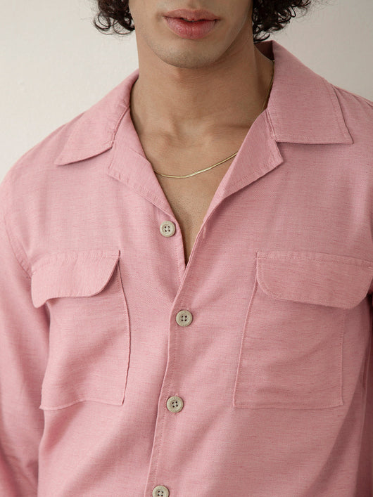 Pink Plain Summer Jacket